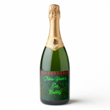 New Year's Eve Bubbly Mousserende Wijn Label (set
