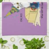 New Years Eve Cat Grappig Theedoek (Gevouwen)