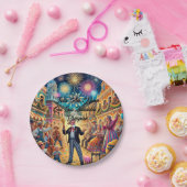 New Year's Eve Celebration El Año Viejo Papieren Bordje (Feest)