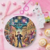 New Year's Eve Celebration El Año Viejo Papieren Bordje (Feest)