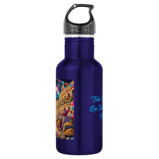 New Year's Eve Celebration El Año Viejo Waterfles (Voorkant)