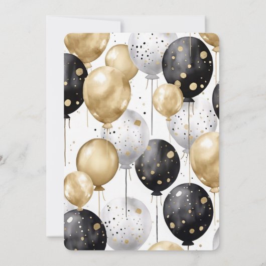 New Year's Eve Celebration Invitation Kaart (Achterkant)