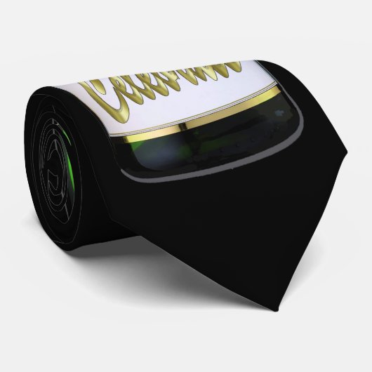 New Years Eve champagne fles vieren stropdas (Opgerold)