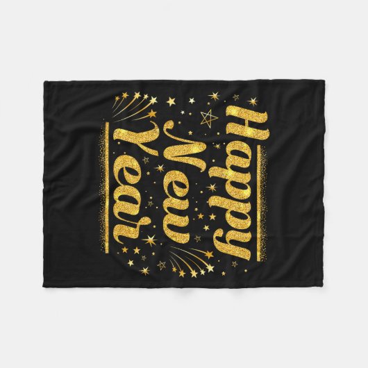 New Year's Eve Countdown 2026 Party Costume Happy  Fleece Deken (Voorkant (Horizontaal))