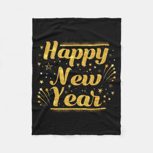 New Year's Eve Countdown 2026 Party Costume Happy Fleece Deken (Voorkant)