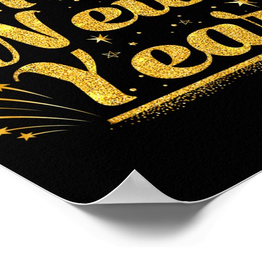 New Year's Eve Countdown 2026 Party Costume Happy  Poster (Hoek)