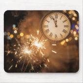New Years Eve Countdown With Sparklers Muismat (Voorkant)