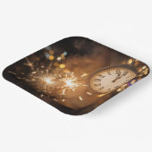 New Years Eve Countdown With Sparklers Papieren Bordje (Gebogen)