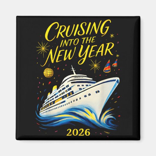 New Year's Eve Cruise 2026 Cruising Into The New Y Magneet (Voorkant)