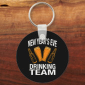 New Year's Eve Drinking Team, Funny New Years Eve Sleutelhanger (Voorkant)