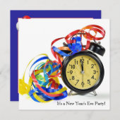 New Years Eve Feestklok Kaart (Voorkant / Achterkant)