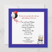 New Years Eve Feestklok Kaart (Achterkant)