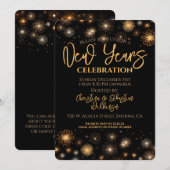 New Years Eve Firework Party Kaart (Voorkant / Achterkant)