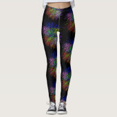 New Years Eve Fireworks feestdag Leggings (Voorkant)