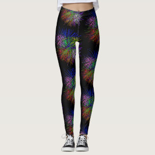 New Years Eve Fireworks feestdag Leggings