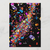 New Years Eve Fun Party Invitation Kaart (Achterkant)