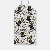 New Years Eve gemengde patroonpartij label Cadeaulabel (Achterkant)