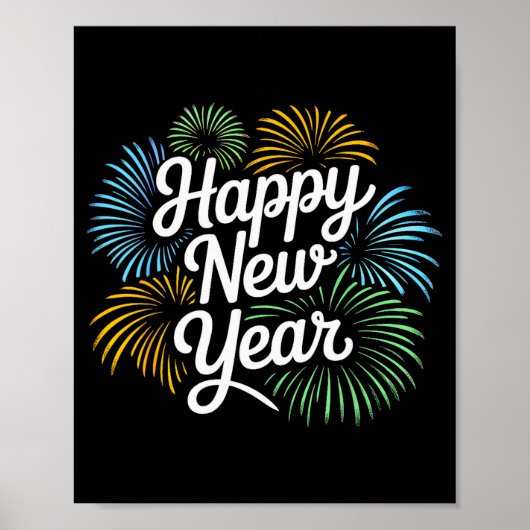 New Years Eve Happy New Year 2026 Party Countdown  Poster (Voorkant)