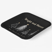 New Years Eve, helder en glanzend feestje Papieren Bordje (Gebogen)