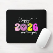 New Year's Eve Hello 2026 Happy New Year 2026 Disc Muismat (Met muis)