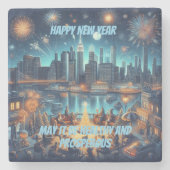 New Year's Eve in New York City Stenen Onderzetter (Voorkant)