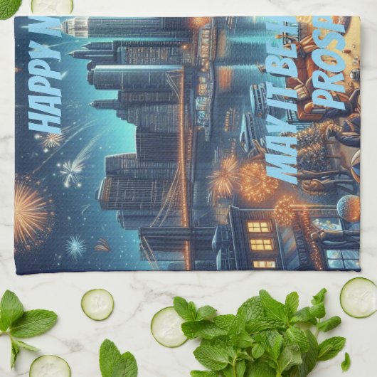 New Year's Eve in New York City Theedoek (Gevouwen)