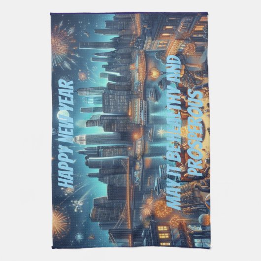 New Year's Eve in New York City Theedoek (Verticaal)
