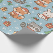 New Year's Eve in the forest Cadeaupapier (Hoek)