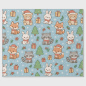 New Year's Eve in the forest Cadeaupapier (Vlak)