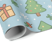 New Year's Eve in the forest Cadeaupapier (Rol Hoek)