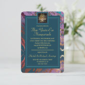 New Years Eve Masquerade Kaart (Staand voorkant)