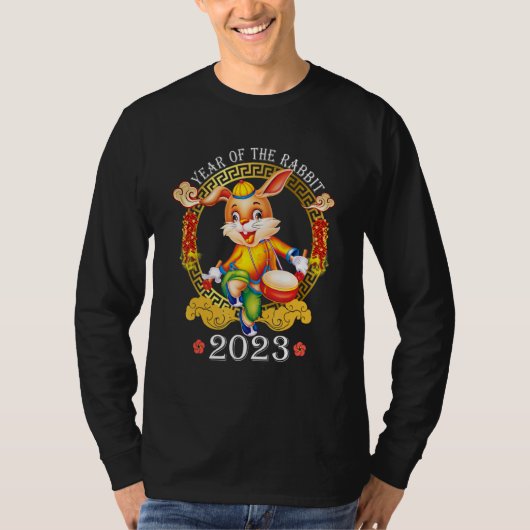 New Year's Eve Of The Rabbit Chinese Happy New Yea T-shirt (Voorkant)