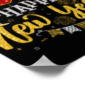 New Years Eve Party 2026 Fireworks Happy New Year  Poster (Hoek)