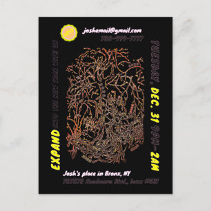 NEW YEAR'S EVE PARTY briefkaart uitnodiging