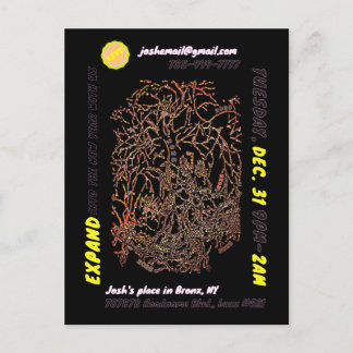 NEW YEAR'S EVE PARTY briefkaart uitnodiging