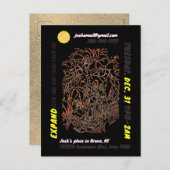 NEW YEAR'S EVE PARTY briefkaart uitnodiging (Voorkant / Achterkant)