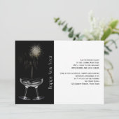 New Years Eve Party (Champagne en Fireworks) Kaart (Staand voorkant)