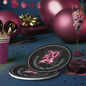 New Years Eve Party champagne streamers 2024 Papieren Bordje