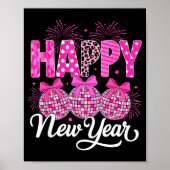 New Years Eve Party Countdown Happy New Year Firew Poster (Voorkant)