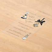 New Year's Eve Party Gold Glitzy Sparkle  Acryl Uitnodigingen (Laagn)