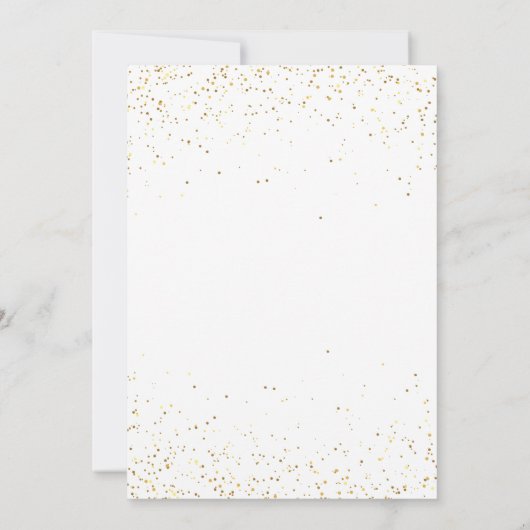 New Year's Eve Party Invitation, 2026 New Year's Kaart (Achterkant)