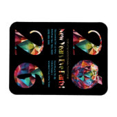 New Year's Eve Party Invitation-Colorful- Magneet (Horizontaal)