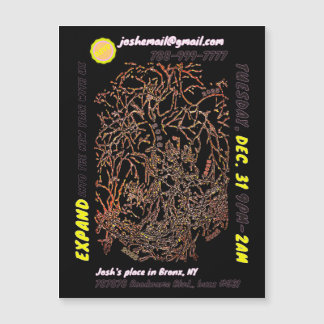 NEW YEAR'S EVE PARTY magnetische uitnodiging