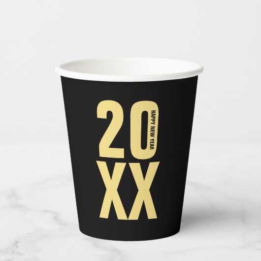New Years Eve Party papieren bekers (Voorkant)