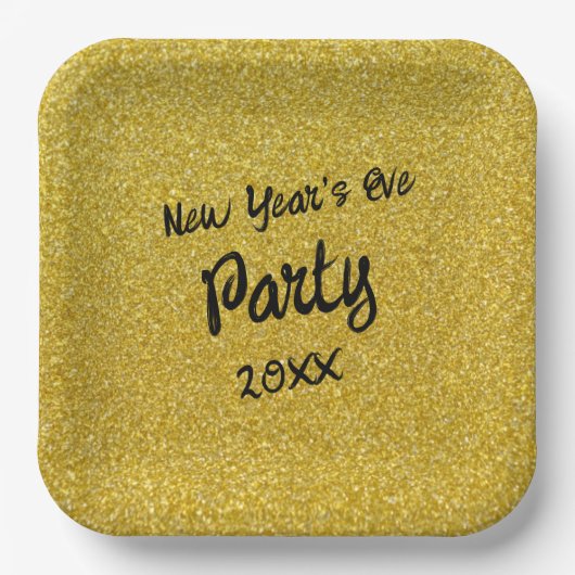 New Year's Eve Party Papieren Bordje (Voorkant)