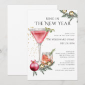 New Year's Eve Party Ring In The New Year Kaart (Voorkant / Achterkant)