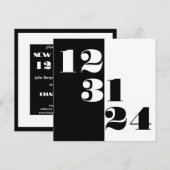 New Years Eve Save the Date 12 31 24 Bruiloft (Voorkant / Achterkant)