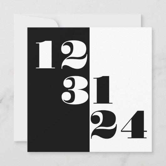 New Years Eve Save the Date 12 31 24 Bruiloft (Voorkant)