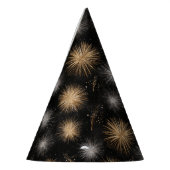 New Year's Eve Silver Gold Fireworks Celebration Feesthoedjes (Links)