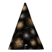 New Year's Eve Silver Gold Fireworks Celebration Feesthoedjes (Rechts)